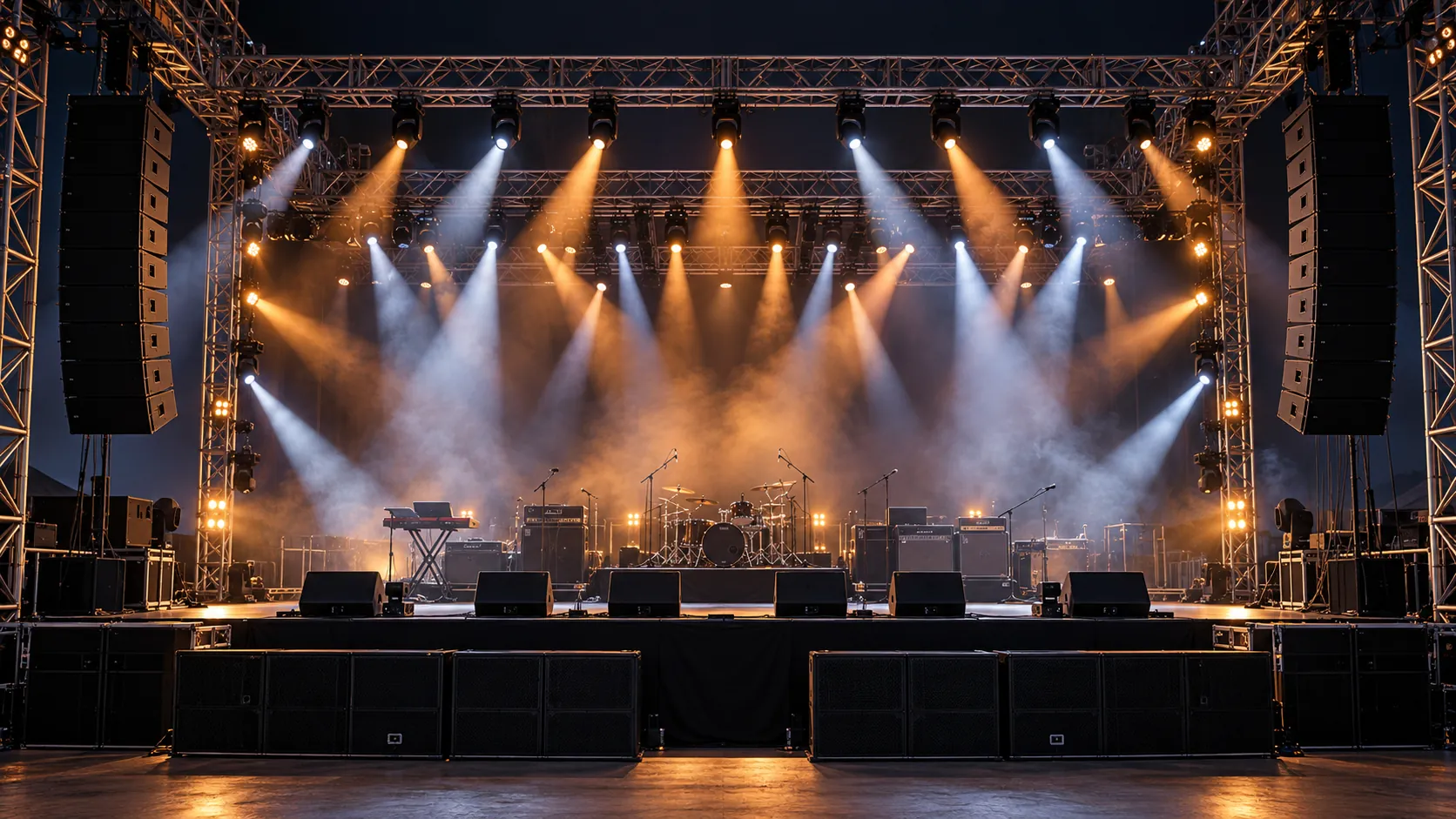 Rigging, lighting, dan sound system untuk kebutuhan event